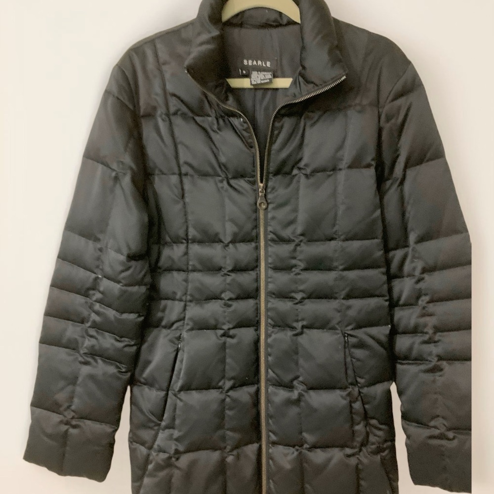 Searle Black Goose Down Short Coat